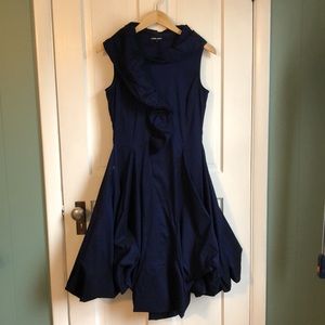Samuel Dong Cocktail Dress with zippered front and pockets